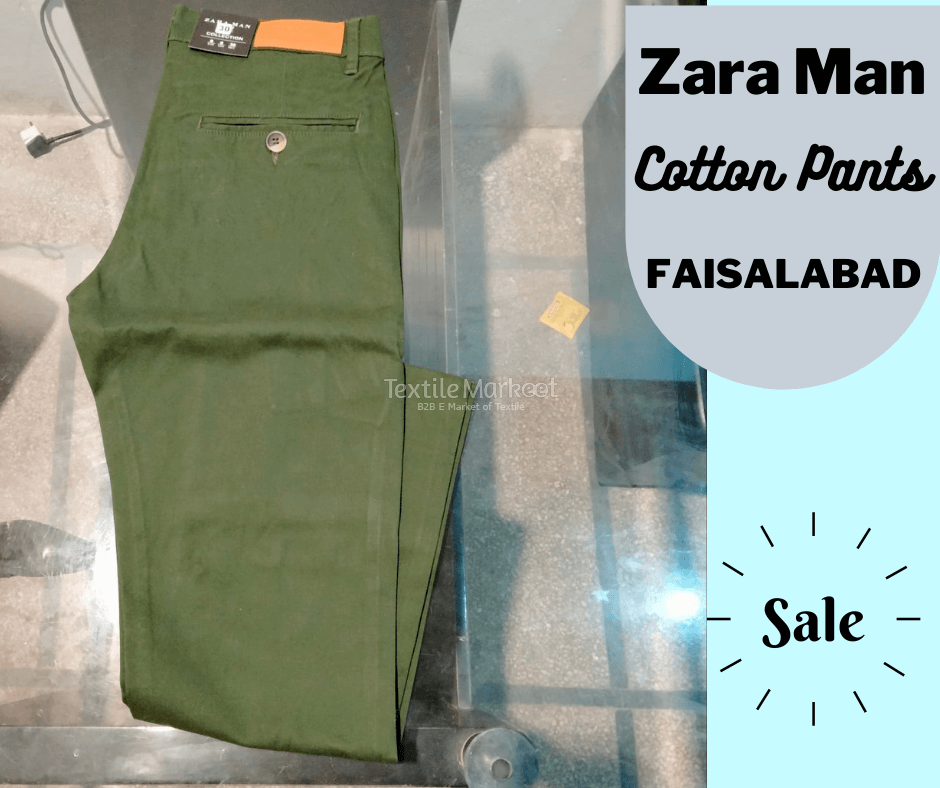 Zara man cotton pants price hotsell